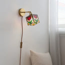 Helnys LED Glass Wall Lamps for Kids Bedroom, Nordic Design Mirror Light