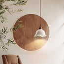 Helnys Modern LED Pendant Lamp Cement Wood Hanging Light