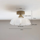 Helnys Nordic Milky Yellow Glass LED Pendant Lights for Home Indoor Lighting