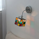 Helnys Colorful Glass Bedside Lamp Sconce | Flexible Arm LED Wall Lights | Modern Nordic Design