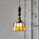 Helnys Vintage LED Pendant Lamp with Copper Socket & Glass Lampshade