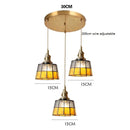 Helnys Vintage LED Pendant Lamp with Copper Socket & Glass Lampshade