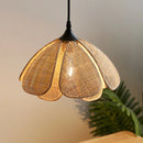 Helnys Rattan Wicker Petal LED Pendant Light - Japanese Style Hanglamp