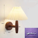 Helnys Wooden Wall Light Paper Umbrella LED Wall Lamp Sconce - Home Decor Fixture