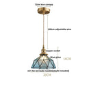 Helnys Blue Glass Wire Adjustable LED Pendant Light - Nordic Modern Hang Lamp