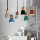 Nordic LED Pendant Lamp by Helnys - Modern Cement Hanging Light