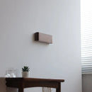 Helnys Modern Minimalist Wood Wall Lamp LED Reading Light in Black Walnut Ash