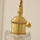 Helnys Modern LED Glass Wall Lights Clear Adjustable Wire Pull Chain Switch