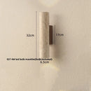 Helnys Wood Canopy LED Wall Lights - Nordic Modern Yellow Travertine Sconce