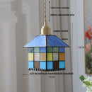 Magic Cube LED Pendant Lights by Helnys - Colorful Glass Tiffany Style Hang Lamp