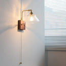 Helnys Clear Glass LED Wall Light Fixture for Modern Nordic Design