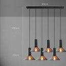 Helnys Industrial Pendant Light Cement Metal Lampshade Nordic Hanging Lamp LED
