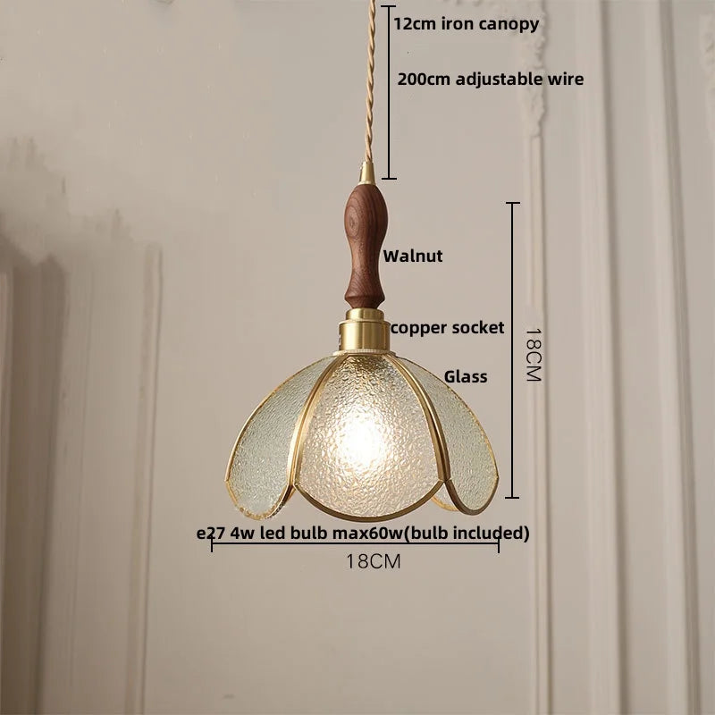 Helnys E27 Clear Glass LED Pendant Lights Nordic Modern Hanging Lamp