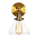 Helnys Glass Gold LED Wall Sconces Iron Loft Retro Home Decor Bedroom Lamp