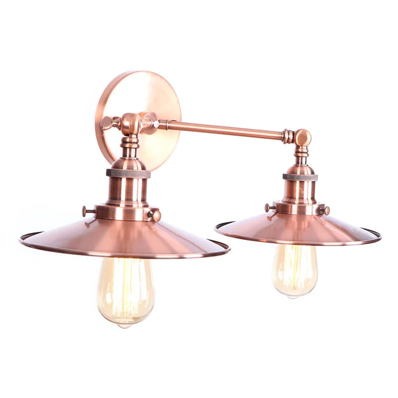 Helnys LED Wall Light Two Heads Decor Pink Loft Wandlamp