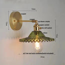 Helnys Nordic LED Wall Sconce with Pull Chain Switch & Glass Stair Light Fixtures
