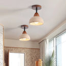 Helnys Yellow Travertine Square LED Ceiling Light Fixture