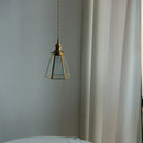 Helnys Clear Glass LED Pendant Light - Wire Adjustable Nordic Modern Decor Hanging Lamp