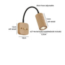 Helnys Silver Hose LED Wall Lamp with White Glass Ball for Modern Bedroom