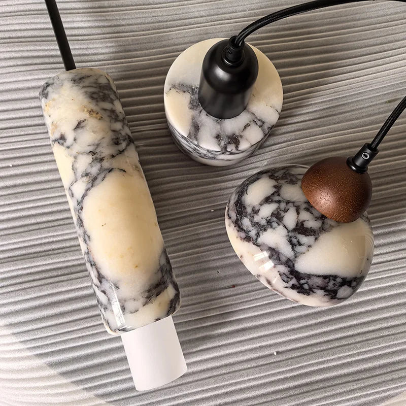 Helnys Marble LED Pendant Lamp Modern Nordic Glass Hanging Lights
