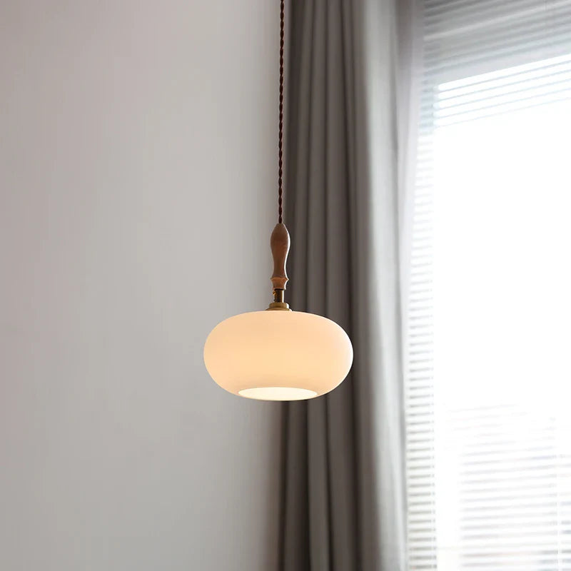 Helnys Glass LED Pendant Lamp - Modern Nordic Dining Room Light Fixture