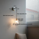 Helnys White Glass LED Wall Lights with Pull Chain Switch - Modern Nordic Design