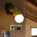 Helnys Nordic LED Wall Lamps Up Down Rotate Modern Wood Iron Stair Light Fixtures