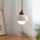 Helnys White Glass Ball LED Pendant Lights Modern Hanging Lights