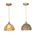 Helnys Luxury Crystal Glass Pendant Light Fixture for Kitchen Dining Bar - Colorful LED Lighting