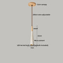 Helnys Yellow Stone Copper Socket LED Pendant Lights for Living Room Study Café