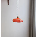 Helnys Nordic Glass Copper LED Pendant Light Fixture Modern Hang Lamp