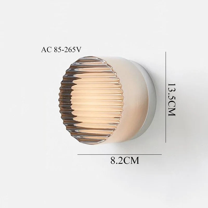 Helnys Modern LED Wall Sconce Acrylic Stair Aisle Bedroom Living Room Lamp