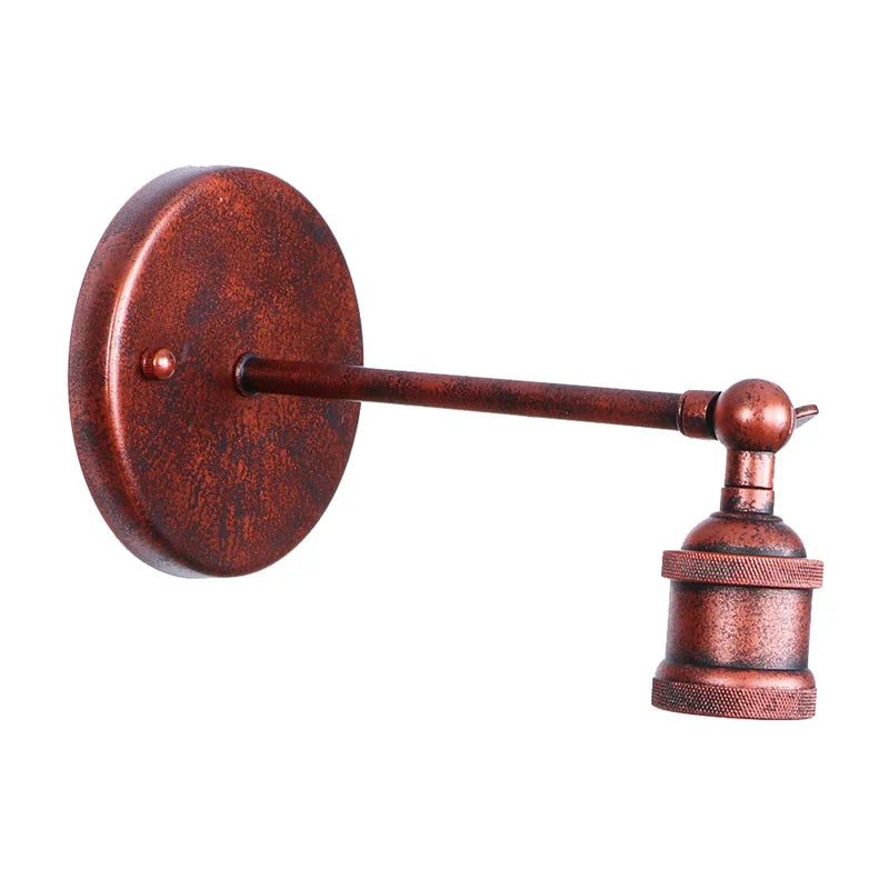 Helnys Rustic LED Wall Sconce Industrial Luminaire for Bedroom Bathroom Mirror