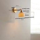 Helnys Green Loft LED Wall Light Fixture Glass Rotate Vintage Pull Chain Switch