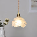 Nordic White Pink Glass Pendant Light by Helnys - Modern Adjustable Kitchen Fixture