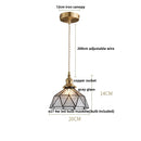 Helnys Modern Glass Pendant Lamp with Adjustable Copper Socket for Home Decor
