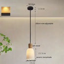 Helnys Ceramic LED Pendant Light for Home Indoor Decor - Modern Hanging Lamp