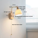 Helnys LED Wall Lights Wood Walnut Brass Rotatable Sconce Nordic Modern Stair Light