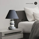 Helnys Stone Ceramic Table Lamp for Home Decoration Lighting