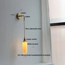 Helnys Clear Glass LED Wall Lamp Modern Crystal Home Decor Applique Murale