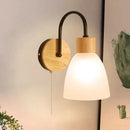 Helnys Simple LED Wall Lamp Sconce Modern Glass Bathroom Light