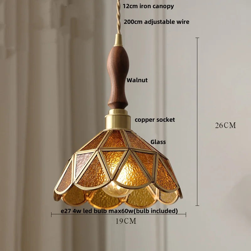 Helnys E27 Clear Glass LED Pendant Lights Nordic Modern Hanging Lamp