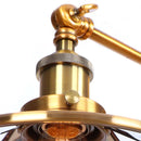 Helnys Gold Vintage 2 Heads LED Wall Lights Industrial Pull Chain Switch Lamp