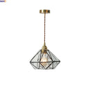 Helnys Nordic Glass Pendant Chandelier - Modern LED Hanging Lamp for Living Room & Bedroom