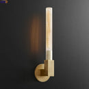 Helnys Copper Glass LED Wall Lamp Sconce for Bedroom Living Room