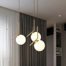 Helnys Nordic Ball Light Gold Floor Lamp for Home Living Room and Bedroom
