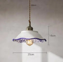 Helnys Blue Glass Pendant Lights - Bedroom Dinning Living Room Lighting Fixtures