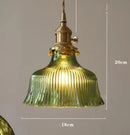 Helnys Blue Glass Pendant Lights for Bedroom Dinning Living Room