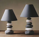 Helnys Stone Ceramic Table Lamp for Home Decoration Lighting