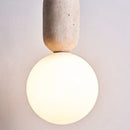 Helnys White Glass LED Pendant Lights Modern Nordic Hanging Lamp